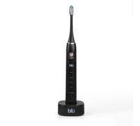 Blu Smart Electric Toothbrush, Sonic Power Toothbrush with Interactive Live Tracking App for Adults (Black)
