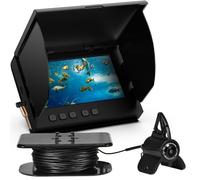 Blu7ive Underwater Fishing Camera with 4.3" IPS Monitor, Portable Fish Finder Camera,5000mAh Battery,65ft Cable and 21pcs IR Lights for Ice Fishing, Fish Pond Boat Fishing