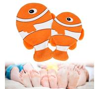 Blublu Park 2Pcs Sand Remover for Beach, Sand Removal Bag, Sandscreen, Beach Vacation Essentials, Fresh, Clean and Skin-Friendly, Travel Items Must Haves, Great Gift for Whole Family (Anemonefish)