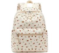 Bluboon Mini Backpacks for Girls Toddler Backpack Purse School Bookbag Kawaii Backpack Women, Corduroy Brown Floral 173, Modern