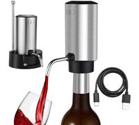 BLUBYEES Electric Wine Aerator 3-in-1 Automatic Wine Decanter & Dispenser, USB Rechargeable Wine Pourer with Precise Pour Control, Wine Lover Gifts for Women & Men