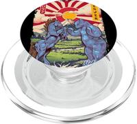 Blucifer Fighting Blue Bear Colorado Graphic Design PopSockets PopGrip for MagSafe
