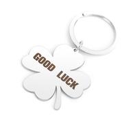 Bluckincle Good Luck Gifts,Get Well Soon Gift for Women,Four Leaf Clover Keychain,Christening Gift for Girls,Novelty Keychain Birthday Present for Dad Women Men Girl Friend Teacher Students