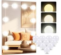 Blucore 10-Bulb Usb Led Vanity Mirror Lights With 3 Colour Modes