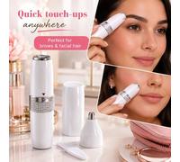 Blucore 2-In-1 Facial Hair Remover & Eyebrow Trimmer With Built-In Light-White white
