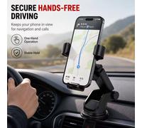 BluCore 3-in-1 Gravity Car Phone Holder Dashboard & Vent Mount in Black BluCore Black