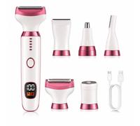 Blucore 5-In-1 Rechargeable Grooming Kit With Digital Display In White white