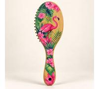 BluCore Bamboo Oval Air Cushion Paddle Hair Brush in Beige