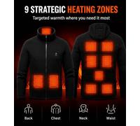 Blucore Black 9-Zone Heated Jacket With 3 Heat Settings