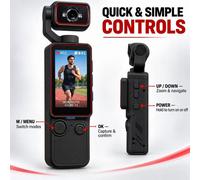 Blucore Black Handheld Vlogging Camera With Rotating Lens