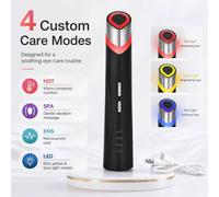 BluCore Eye Beauty tool with EMS Micro current & LED Light in Black