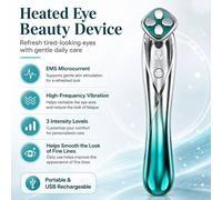 Blucore Heated Eye Beauty Device With Ems Micro-Current & Vibration In Green green