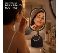 Blucore Smart Makeup Mirror 360 Rotating 3-In-1 Led With Bluetooth Speaker In Dark Green Dark Green