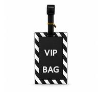 BluCore Travel Luggage Tag with ID Card, Bag Identification Tag in Black BluCore Black