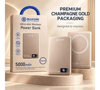 Blucore Ultra Slim Magnetic Power Bank 5000Mah With Digital Display