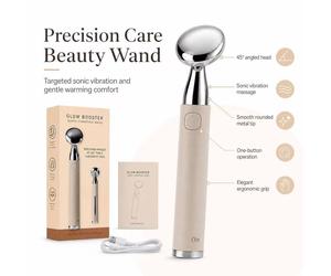 BluCore Women's Facial Beauty Wand, USB Rechargeable Face Massager Face Neck Jawline in Beige