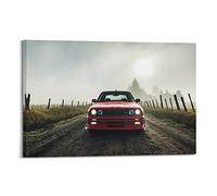 BLUDUG Cars Classic Bmw M3 E30 4k Poster Print Abstract Farmhouse Gallery Aesthetic Room Decor for Bedroom Bathroom Frame-style 12x18inch(30x45cm)