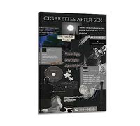 BLUDUG Cigarettes-After-Sex Poster Print Abstract Farmhouse Gallery Aesthetic Room Decor for Bedroom Bathroom Frame-style 12x18inch(30x45cm)