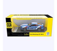 (blue, 1/34-14x6x4cm) 1/34 Scale Ford Mustang GT 2018 Diecast Car Model Toy, Pull Back Toy Vehicle with Sound and Light for Kids Toddler Boys Girls Gift Collection