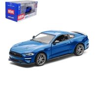 (blue, 1/34-Size:14*6*4cm) 1/34 Scale Ford Mustang GT 2018 Model Car Diecast Toy Vehicle Kid Gift Collection
