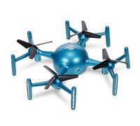 (Blue, 1 Battery) LED Drone RC Height Hold 2.4GHz Remote Control with Lights APP Programming