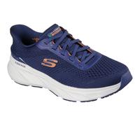 (Blue, 10 (Adults')) Skechers Edgeride Textile Men's Navy/Orange Trainers