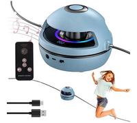 Blue 10-Speed Electric Jump Rope Machine With Music