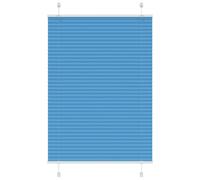 vidaXL Pleated Blind Blue 100x100 cm Fabric Width 99.4 cm Polyester