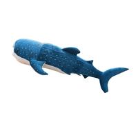 (Blue, 100cm) Cute Shark Plush Toy Big Fish Cloth Doll Whale Stuffed Children Birthday Gift