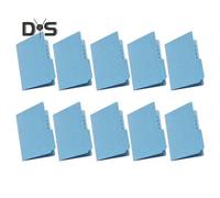 (blue, 10pcs) 5/10/20/50Pcs Mini Book Review Folder Expanding Organizer Collection Book with 100 Pockets Organizer File Folder