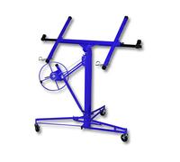 (Blue) 11 FT Drywall Lift Plasterboard Sheet Panel Lifter Jack Hoist Construction Tools