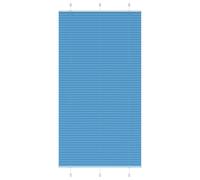 vidaXL Pleated Blind Blue 110x200 cm Fabric Width 109.4 cm Polyester