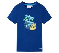 (blue, 116 (5-6y)) Kids' T-shirt Short Sleeves Tee Children's T Shirt Toddler Top Neon Green 92