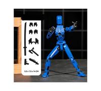 (Blue) 13 Action Figures T13 Figure 3D Printed Multi-Jointed Movable Lucky 13 Action Figure Nova 13 Action