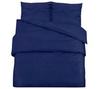 Duvet Cover Set Navy Blue 135x200 cm Light-weight Microfiber Bedding vidaXL