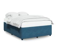 (blue, 140 x 190 cm) vidaXL Bed Frame Home Bed Base Mattress Foundation Dark Grey 80x200 cm Velvet
