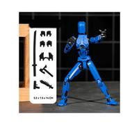 (Blue, 14cm) T13 Action Figure Titan 13 Action Figure Dummy Lucky 13 Action Figure 3D Printed Multi-Jointed Movable