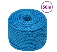 (blue, 16 mm/ 50 m) vidaXL Twisted Rope Garden Workshop Line Work Rope Boat Rope Polypropylene
