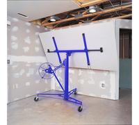 (Blue) 16FT Rolling Drywall Lifter Panel Hoist Jack Tool