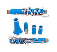 Blue 17 Keys Bb Tone ABS Resin Body Nickel Silver Keys Clarinet With Clarinet Case And Accessories Clarinet Kit