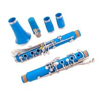 Blue 17 Keys Bb Tone ABS Resin Clarinet Nickel Silver Keys Clarinet With Storage Case And Accessories Clarinet Kit
