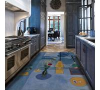 Blue 180x270 Area Rugs for Living Room Machine Washable Henri Matisse Rug Distressed Indoor Carpet Boho Fauvist Still Life Rugs Ultra Soft Modern Area Rug for Bedroom Dining Room Playroom Office