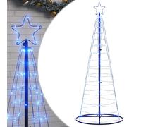 (blue, 182 cm) vidaXL LED Christmas Tree 200 LEDs Warm White 182 cm waterfall Xmas tree light