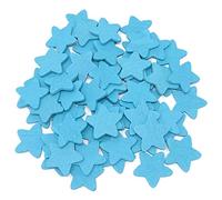 Blue 18mm Stars Wooden Shabby Chic Craft Scrapbook Vintage Wood Star (250)