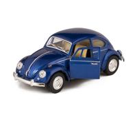 Blue 1967 Classic Die Cast Volkwagen Beetle Toy with Pull Back Action by Kinsmart