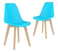 (blue, 2 pcs) vidaXL Dining Chairs Dinner Room Seat Resturant Kitchen Chair Dinner Chair