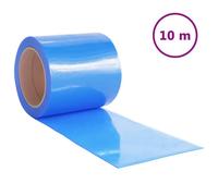 (blue, 200 x 1.6 mm (10 m)) vidaXL Strip Curtain Roll Privacy Window Covering Pedestrian Door Strip PVC
