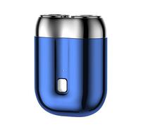 (Blue) 2023 NEW HOT Mini-Shave Portable Electric Razor for Men USB Rechargeable Shaver Home Travel Best Offer