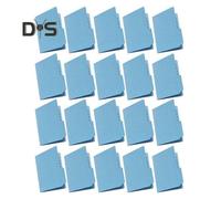 (blue, 20PCS) 5/10/20/50Pcs Mini Book Review Folder Expanding Organizer Collection Book with 100 Pockets Organizer File Folder
