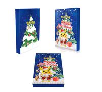 (Blue ) 24Pcs Pokemon 2023 Advent Calendar 24 Days Xmas Countdown Gifts